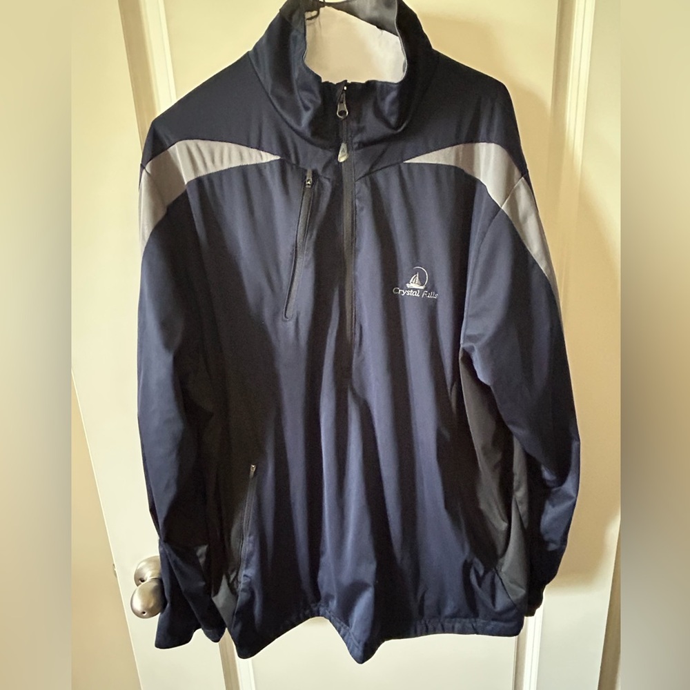 Men's Navy half zip Jacket